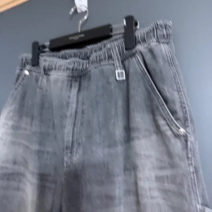 [BUNJANG] Wooyoungmi 26ss Black Lightweight Bending Denim Pants / 우영미 / 26ss 블랙 라이트웨이트 밴딩 데님 팬츠 / 86