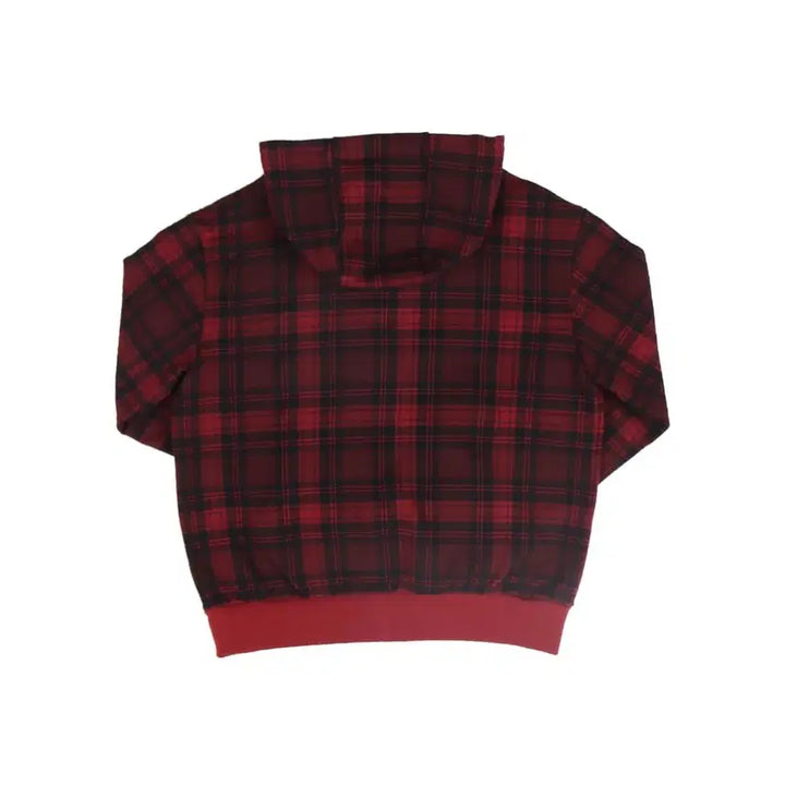 [BUNJANG] Safari Spot Tartan Check Two-Way Hooded Zip-Up (Size 0) / 사파리스팟 타탄 체크 투웨이 후드집업 (0사이즈)(품절 상품)