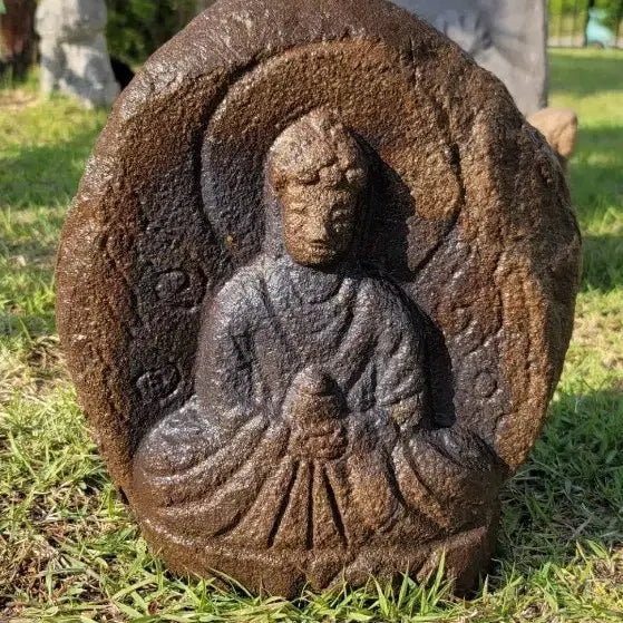 [BUNJANG] Stone Buddha Statue, Chiseonggwang Yeore, Garden Stone Sculpture / 석조여래좌상.민불(치성광여래)조경석.택배가능
