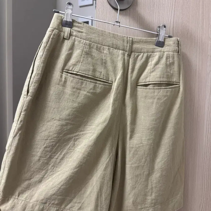 [BUNJANG] Sienne Linen Shorts (Olive, Size S) / 시엔느 반바지