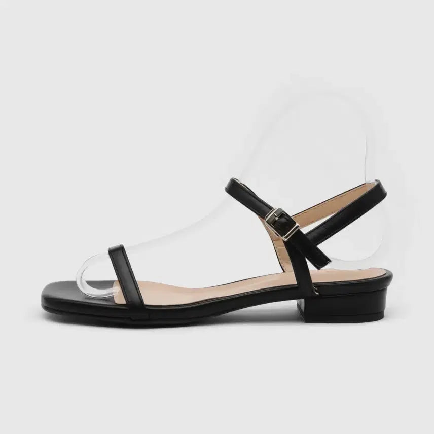 [BUNJANG] SAPPUN Buckle Strap Sandals Black 250mm / 사뿐 버클스트랩샌들(250)