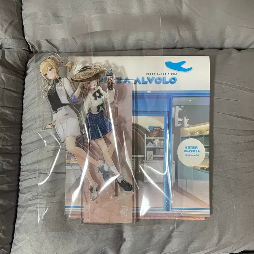 [BUNJANG] Genshin Impact Alvol Pizza Barbara Jean Collaboration Acrylic Stand / 원신 알볼로피자 바바라 진 콜라보 아크릴 스탠드