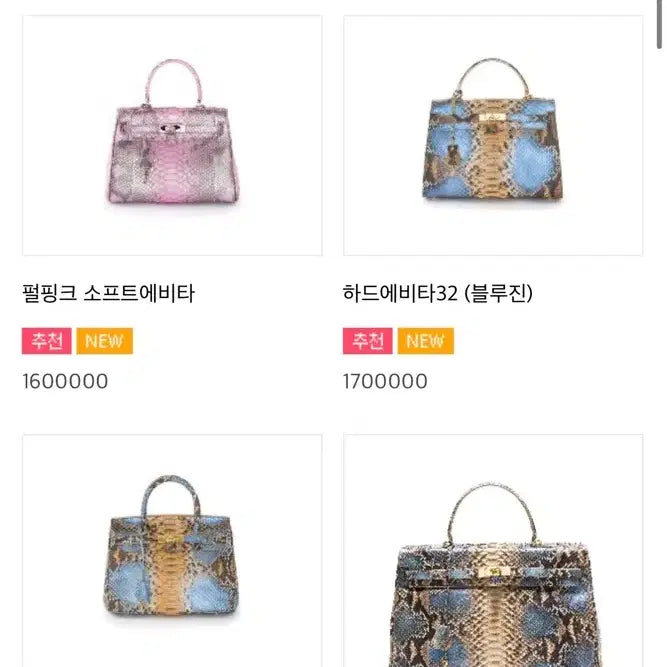 [BUNJANG] Glenda Bloom Mint Python Leather Tote Bag (Includes Dust Bag) / GLENDA BLOOM 민트색 뱀피 토트백(더스트백 포함)