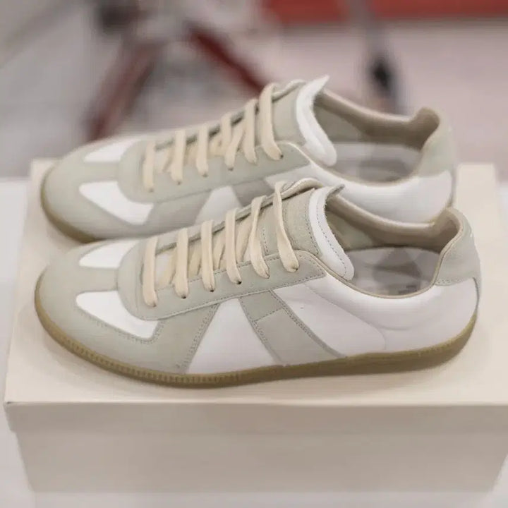 [BUNJANG] Maison Margiela German Army Sneakers White Suede Size 42 / 메종 마르지엘라 독일군 스니커즈 42