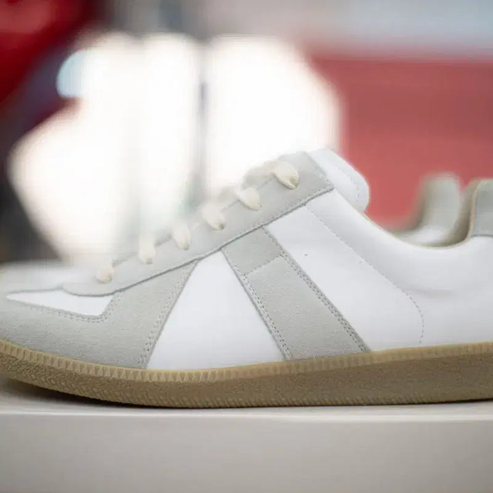 [BUNJANG] Maison Margiela German Army Sneakers White Suede Size 42 / 메종 마르지엘라 독일군 스니커즈 42