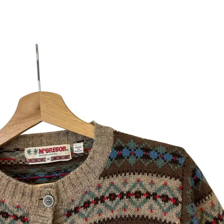 [BUNJANG] McGregor Fair Isle Cardigan M / 맥그리거 페어아일 가디건 M 정품