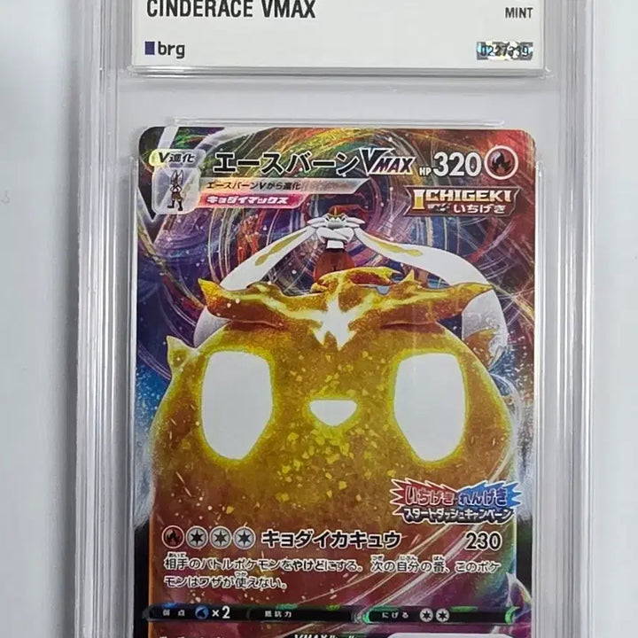 [BUNJANG] Pokemon Card Cinderace VMAX Promo BRG9 Graded Card / 포켓몬 카드 에이스번 VMAX 프로모 BRG9