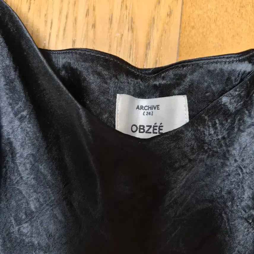 [BUNJANG] Objet Black Slip Camisole / 오브제 블랙슬립나시