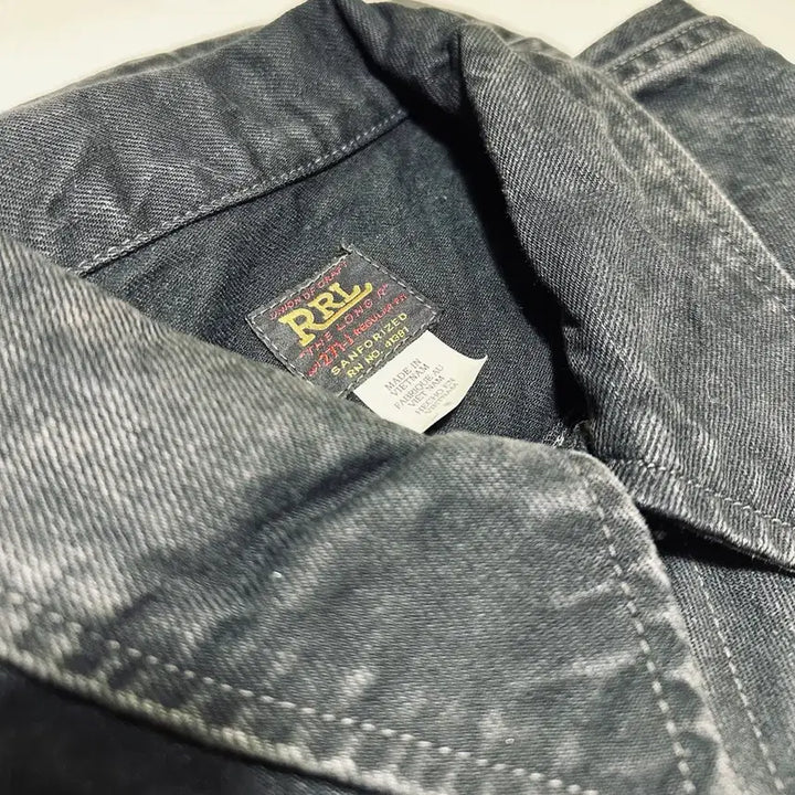 [BUNJANG] RRL Double RL Lot 271 Denim Trucker Jacket Black M / RRL 더블알엘 LOT 271 데님 트러커 재킷 블랙 M 신품 베트남