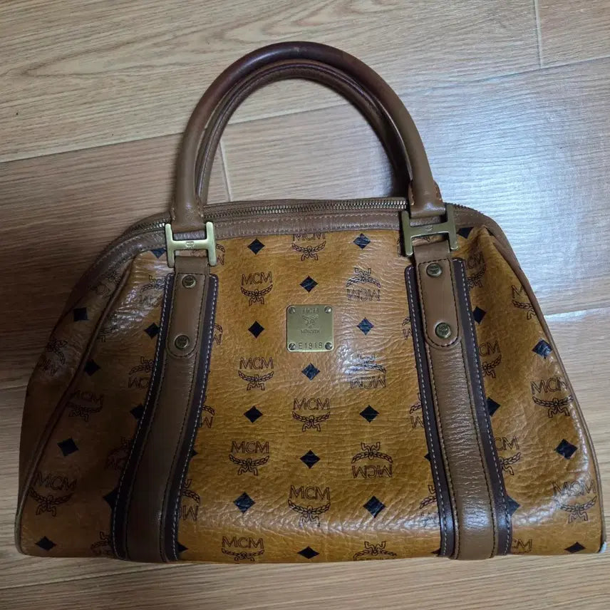 [BUNJANG] MCM Boston Bag Brown Tote Bag / MCM 보스턴백 브라운 토트백