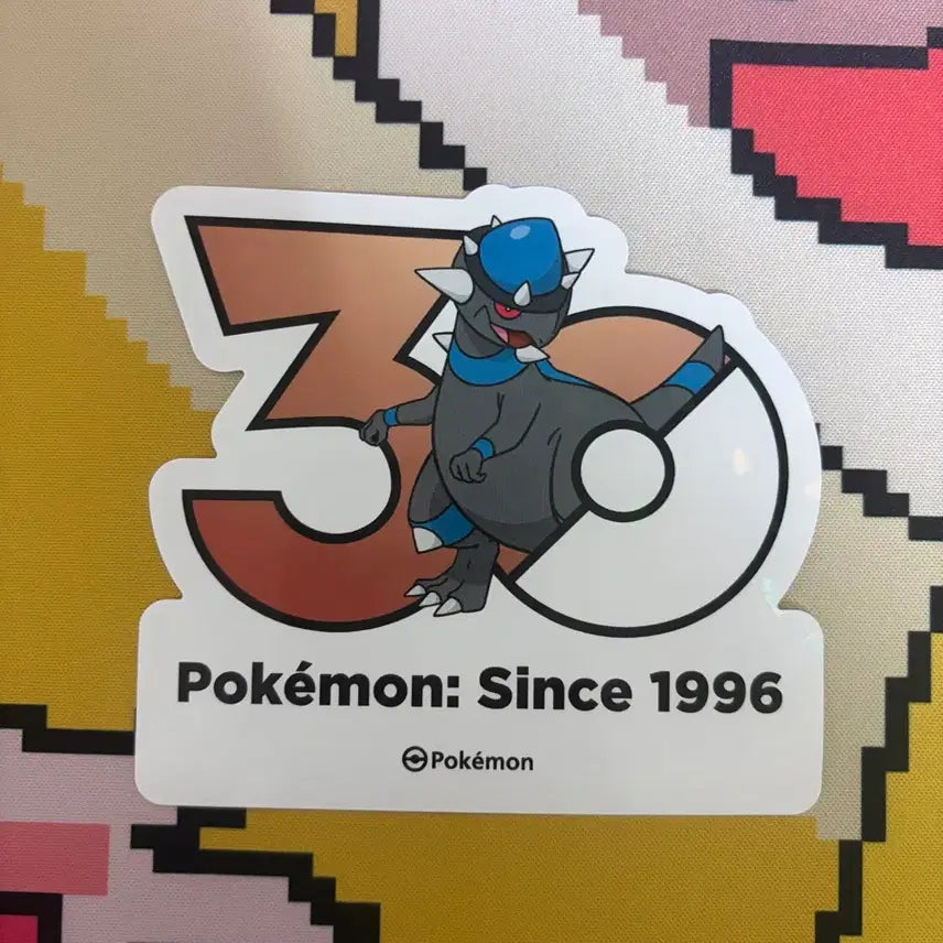 [BUNJANG] Pokemon 30th Anniversary Ramplod Sticker / 포켓몬30주년 스티커 램펄드