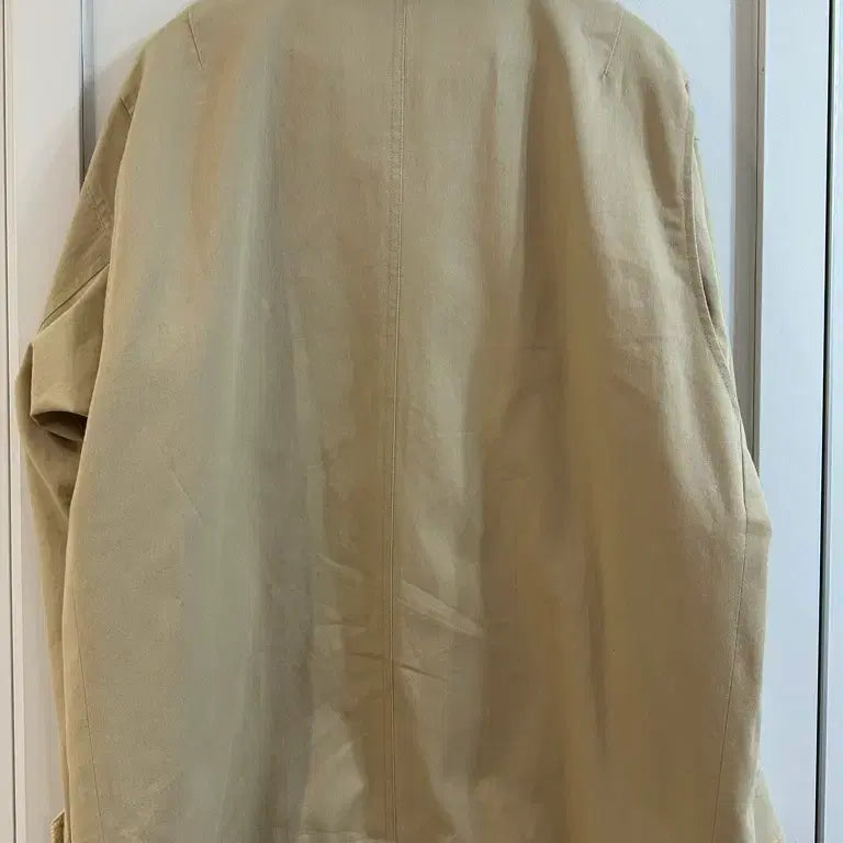 [BUNJANG] Timestyle Lambskin Collar Khaki Jacket / 타임스타일 양가죽 카라 야상