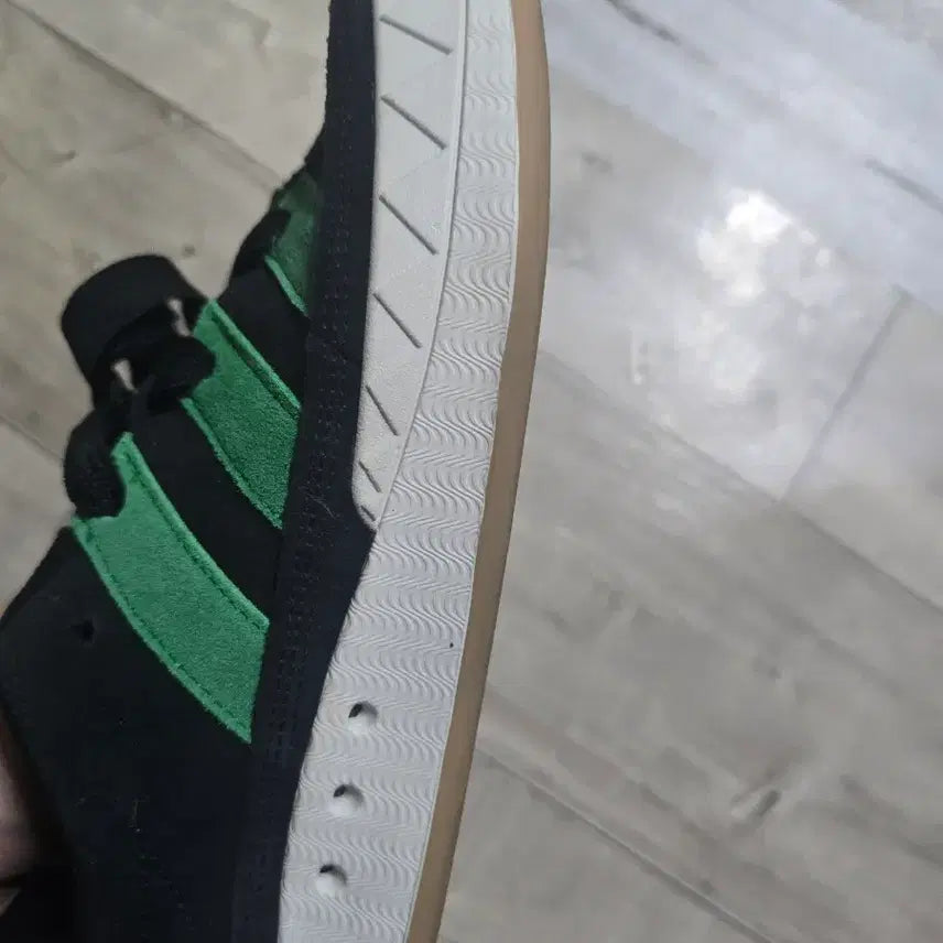 [BUNJANG] Adidas Atmos Adimatic Black Suede Green Point Sneakers (280mm) / 아디다스 아트모스 아디매틱 280