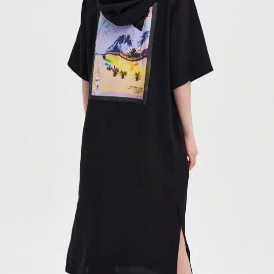 [BUNJANG] TIME Back Printing Hoodie Dress / 타임 백프린팅 후드 원피스66