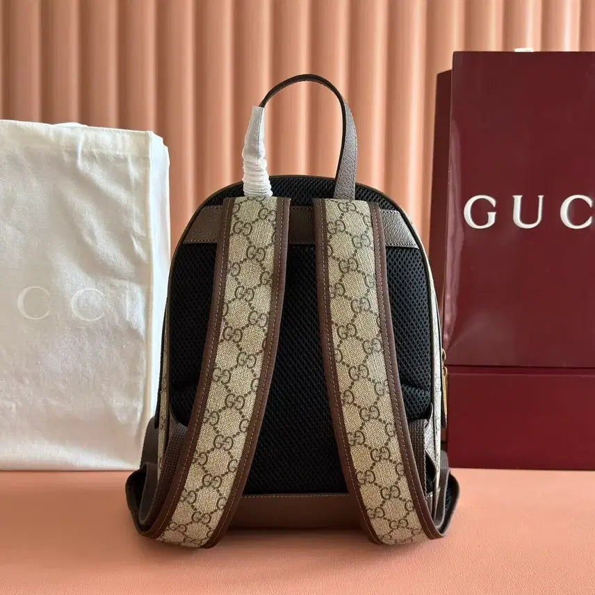 [BUNJANG] Gucci Ophidia GG Supreme Backpack Brown / 구찌 오피디아 GG 수프림 백팩 브라운