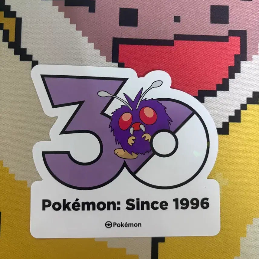 [BUNJANG] Pokemon 30th Anniversary Limited Edition Sticker Set (Gen 1) / 포켓몬30주년스티커 1세대 4장(콘팡, 시드라, 아보, 우츠동