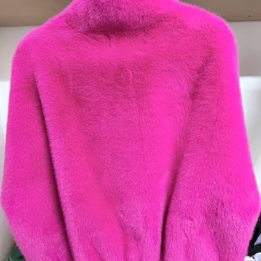 [BUNJANG] REOPOP Pink Fur Jacket (New) / REOPOP 핑크색 털 자켓(새상품)/고정가격