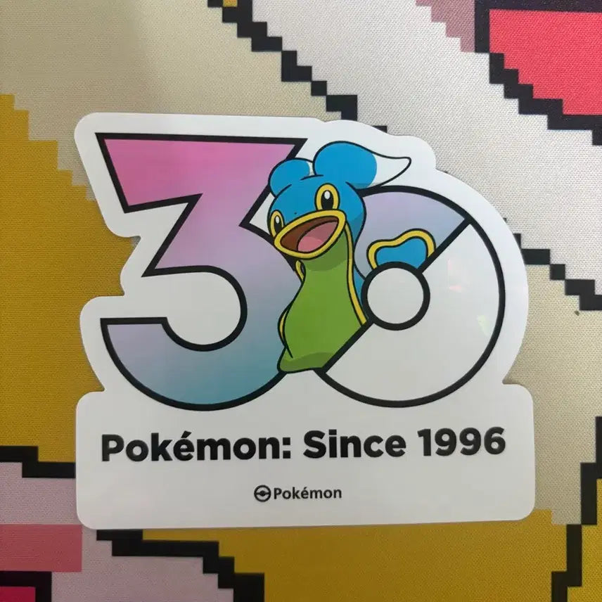 [BUNJANG] Pokemon 30th Anniversary Sticker Set (7 Stickers) / 포켓몬 30주년 스티커 7장(형광어, 랜턴, 동미러, 도롱마담, 깝질무