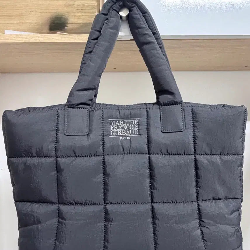 [BUNJANG] Marithe Francois Girbaud Quilted Tote Bag Black / 마리떼 프랑소와 저버 퀼팅 토트백 블랙