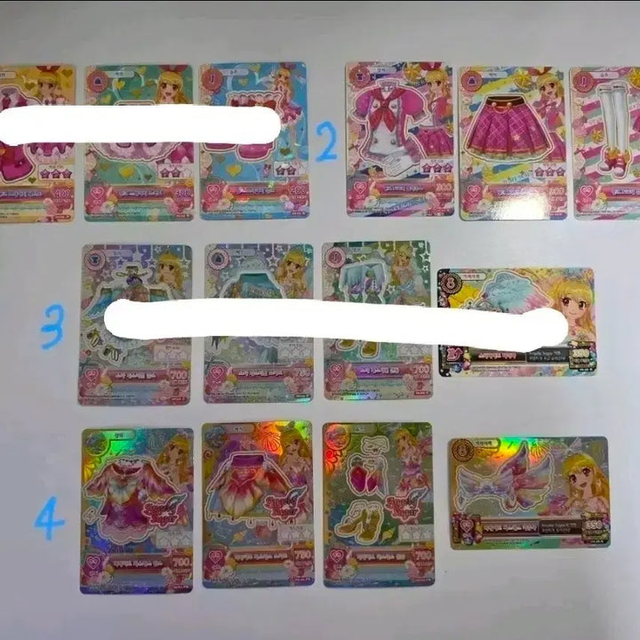 [BUNJANG] Aikatsu Ichigo Rima School Look Frame Cards Set / 아이카츠 이치고 라임 스쿨룩 프레 카드 등 다수 양도