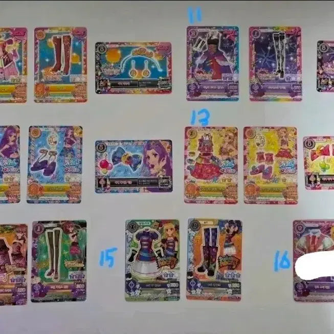 [BUNJANG] Aikatsu Ichigo Rima School Look Frame Cards Set / 아이카츠 이치고 라임 스쿨룩 프레 카드 등 다수 양도