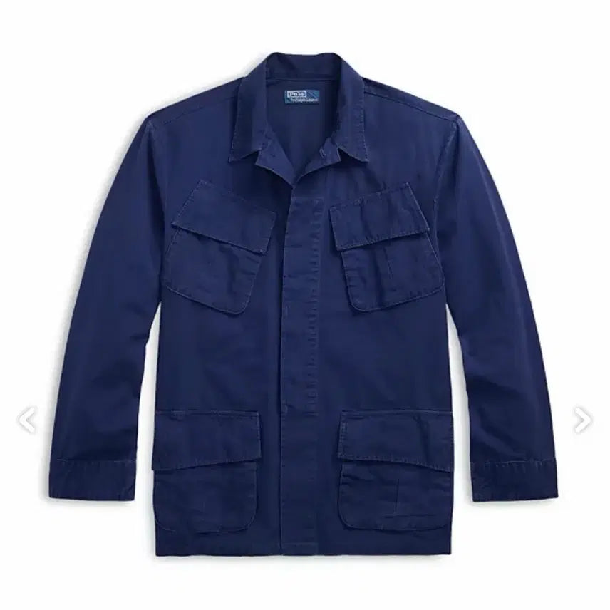[BUNJANG] Polo Ralph Lauren Ripstop Utility Overshirt Navy L / 폴로 랄프로렌 립스탑 유틸리티 오버셔츠 네이비 L