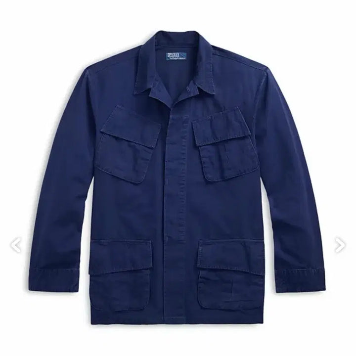 [BUNJANG] Polo Ralph Lauren Ripstop Utility Overshirt Navy L / 폴로 랄프로렌 립스탑 유틸리티 오버셔츠 네이비 L