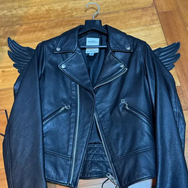 [BUNJANG] Jeremy Scott Wings Leather Jacket XS / 제레미스캇 윙 가죽 자켓 XS