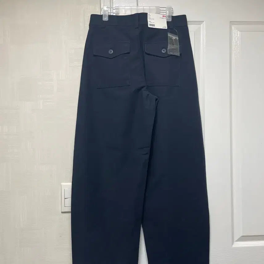[BUNJANG] Uniqlo Jersey Barrel Leg Pants Navy / 유니클로 저지배럴레그팬츠 @새옷 네이비