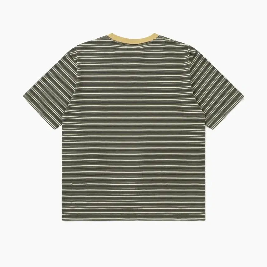 [BUNJANG] Khisk Border T-Shirt Khaki / [XL]카키스 보더티  Bark