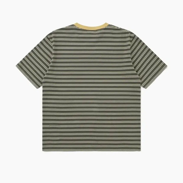 [BUNJANG] Khisk Border T-Shirt Khaki / [XL]카키스 보더티  Bark