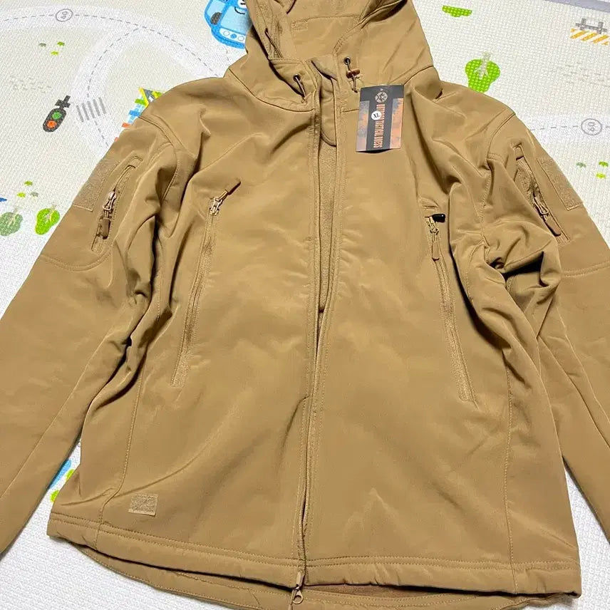 [BUNJANG] Outdoor Tactical Dress Hooded Jacket - Khaki / 아웃도어 택티컬 드레스 후드 자켓 카키 2종
