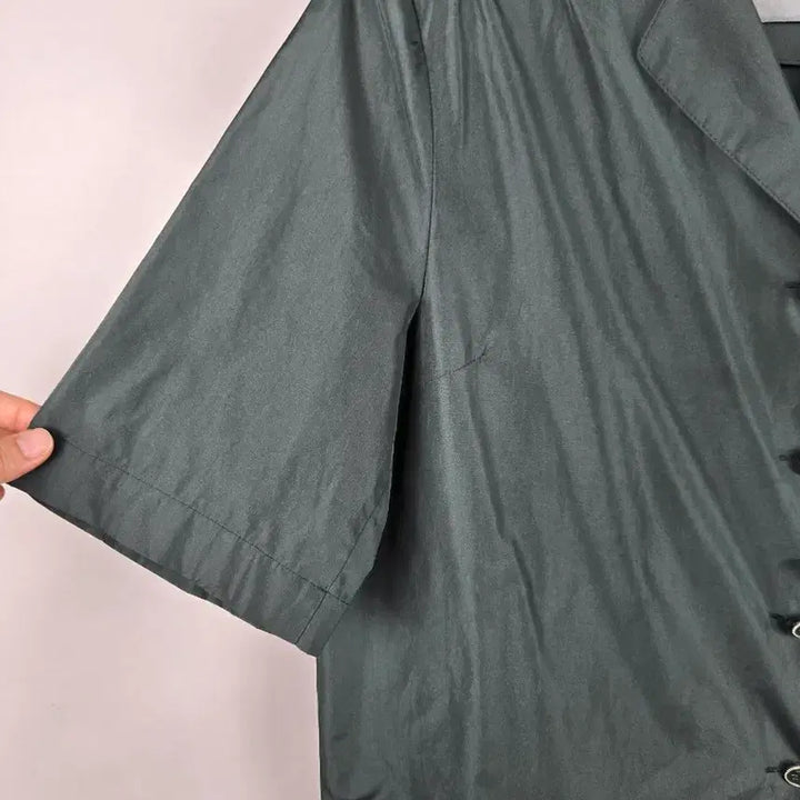 [BUNJANG] TIME Silk Blend Cropped Short-Sleeve Jacket / [무료배송]한섬 타임 23년도 실크 혼방 바스락 크롭 반팔 자켓