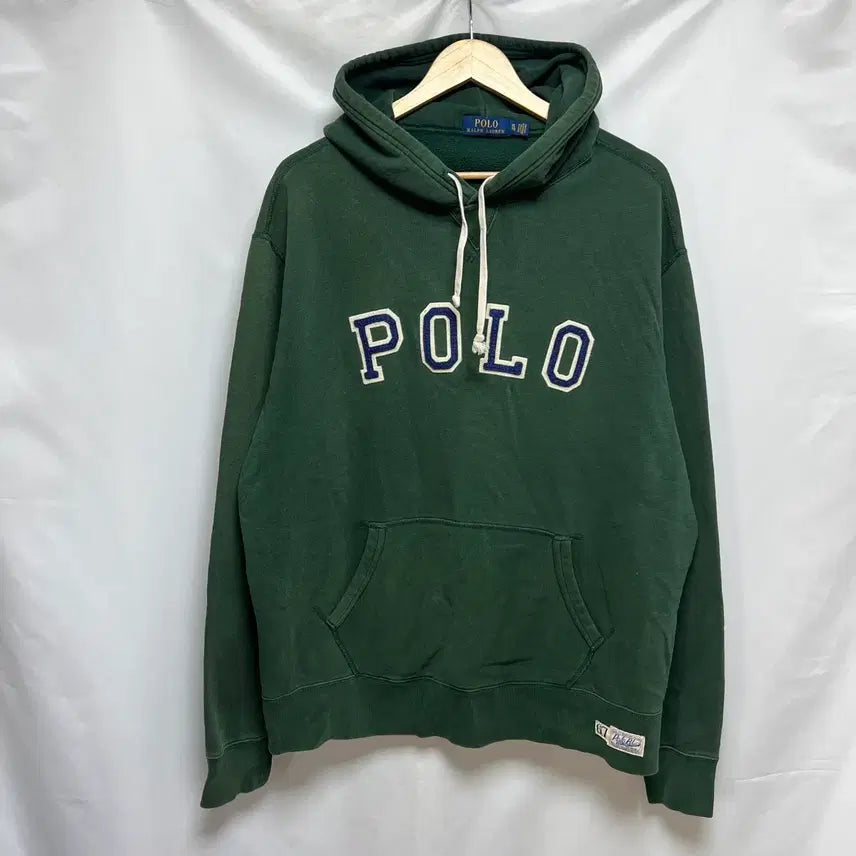 [BUNJANG] Polo Ralph Lauren Spellout Hoodie (XL) / [정품/XL] 폴로 랄프로렌 스펠아웃 초록그린 후드티