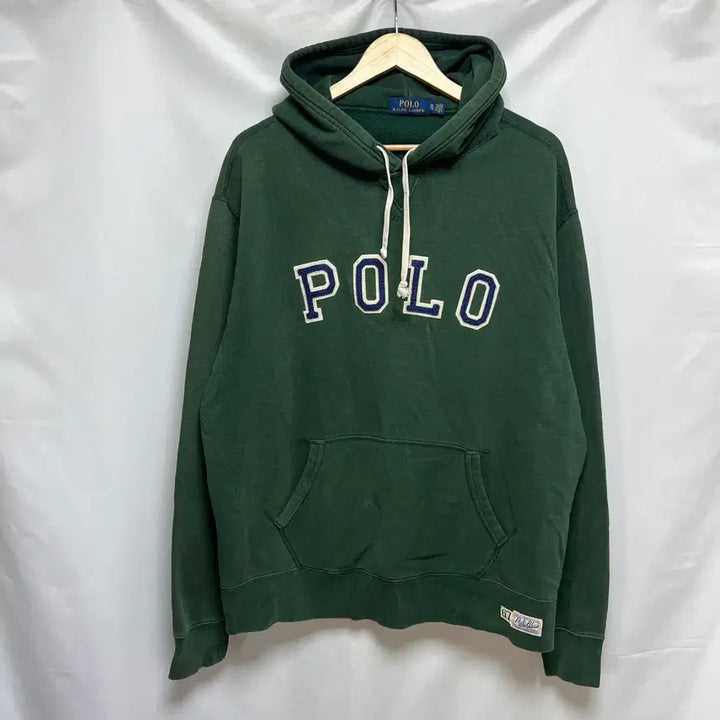 [BUNJANG] Polo Ralph Lauren Spellout Hoodie (XL) / [정품/XL] 폴로 랄프로렌 스펠아웃 초록그린 후드티