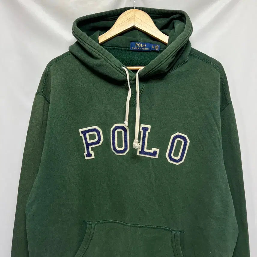 [BUNJANG] Polo Ralph Lauren Spellout Hoodie (XL) / [정품/XL] 폴로 랄프로렌 스펠아웃 초록그린 후드티