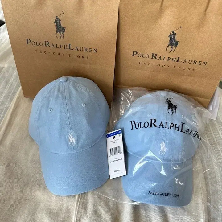 [BUNJANG] Polo Ralph Lauren Light Blue Chino Baseball Cap / 랄프 로렌 야구 모자 연한 파란색