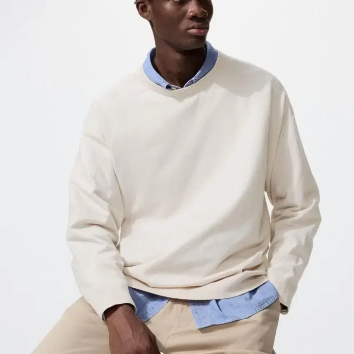 [BUNJANG] Uniqlo Washable Cotton Blend Crewneck Sweater / [새상품]유니클로 워셔블 코튼 블렌드 크루넥 스웨터 26SS  얇은 니트