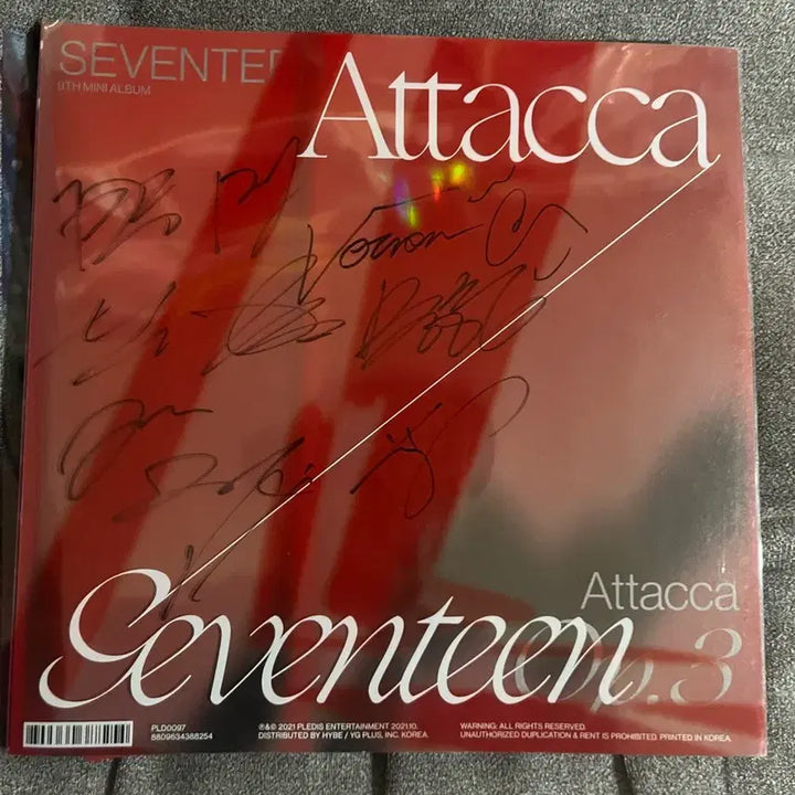 [BUNJANG] Seventeen Autographed Signed Album / Seventeen 아티카 세븐틴 친필 싸인앨범 판매 ㅂㅁ