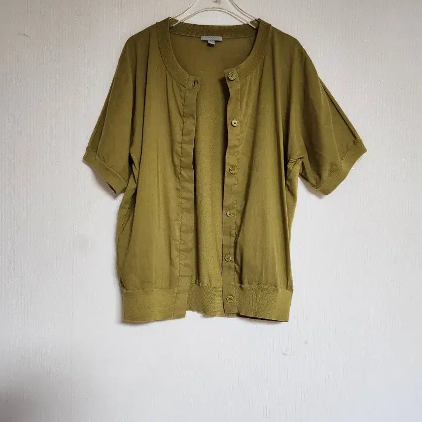 [BUNJANG] COS Linen Jacket Mustard Olive Green Size S / 코스COS  린넨 자켓66앞면 린넨, 뒷면 린넨 니트