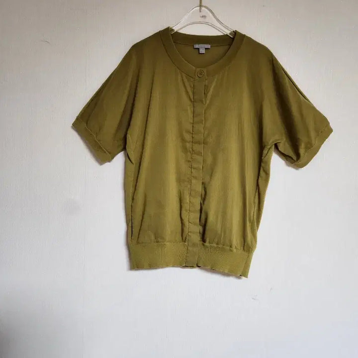 [BUNJANG] COS Linen Jacket Mustard Olive Green Size S / 코스COS  린넨 자켓66앞면 린넨, 뒷면 린넨 니트