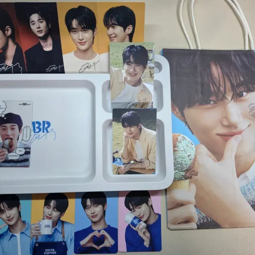 [BUNJANG] Byun Woo Seok Baskin Robbins Photocard Set / 변우석 배스킨라빈스 굿즈 포토카드 세트