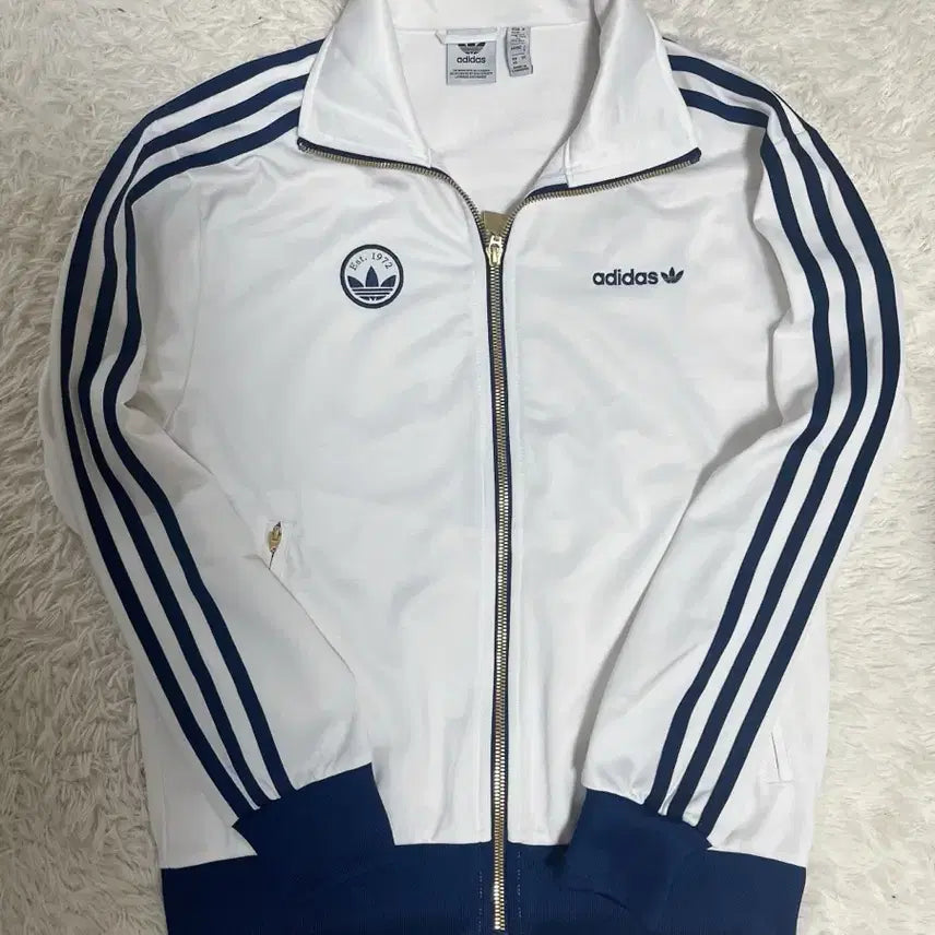 [BUNJANG] Adidas Badge Cloud White Jersey Track Top / XS 아디다스 배지 클라우드 화이트 져지 트랙탑