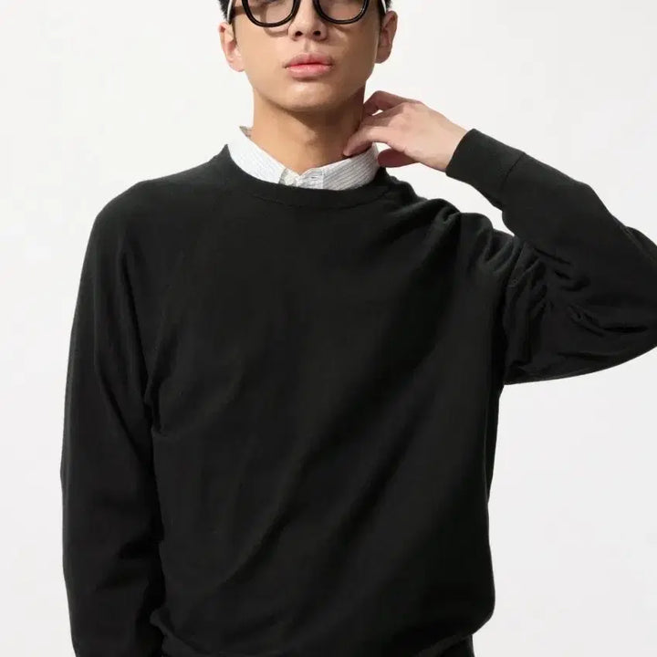 [BUNJANG] Uniqlo Washable Cotton Blend Crewneck Sweater 26SS / [새상품]유니클로 워셔블 코튼 블렌드 크루넥 스웨터 26SS