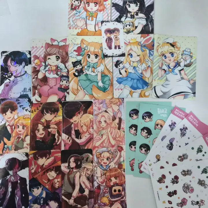 [BUNJANG] Zombie High Official Stickers &amp; Unofficial Postcards Bundle Set / 일괄) 좀비고등학교 공식 스티커 &amp; 비공식 엽서