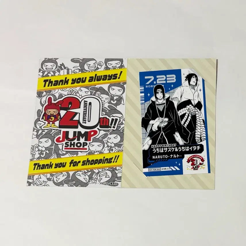 [BUNJANG] Naruto Jump Shop Mini Bromide Itachi &amp; Sasuke / [나루토] 점프샵 미니 브로마이드 이타치 사스케