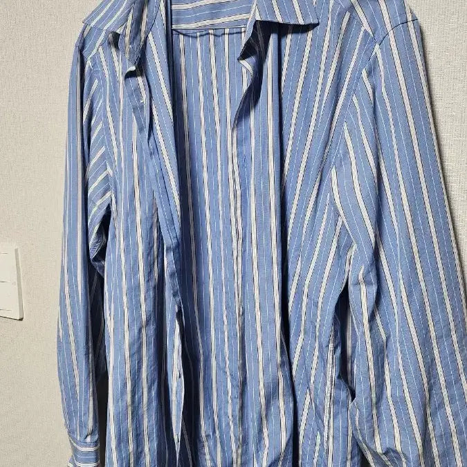 [BUNJANG] Beanpole Blue Stripe Shirt Size 105 / 빈폴 블루 스트라이프 셔츠 105