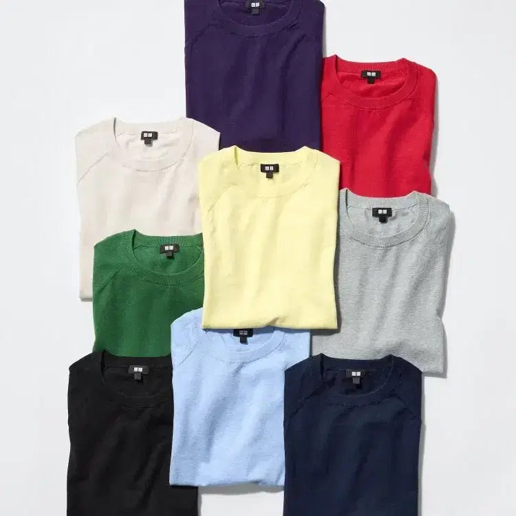 [BUNJANG] Uniqlo Washable Cotton Blend Crewneck Sweater / [새상품]유니클로 워셔블 코튼 블렌드 크루넥 스웨터 26SS얇은 니트