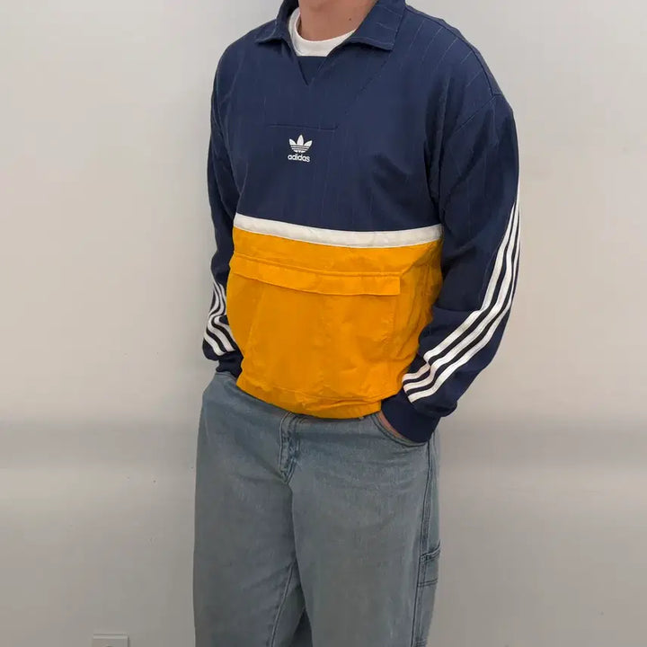 [BUNJANG] Adidas Collar Pullover XL / 아디다스 카라 풀오버
