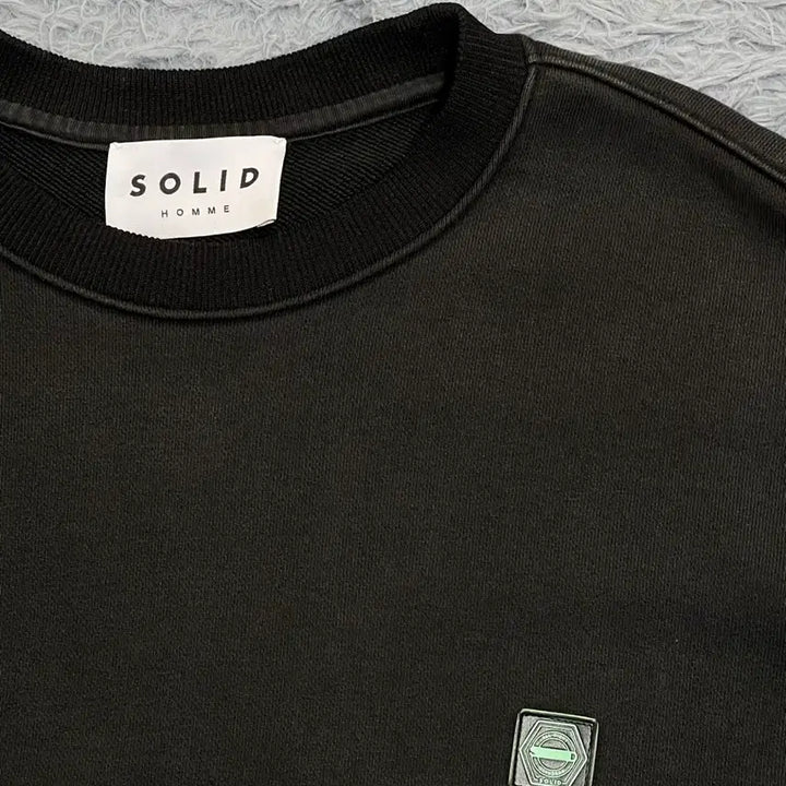 [BUNJANG] Solid Homme 22FW Black Back Logo Sweatshirt / (정품) 솔리드옴므 22FW 블랙 백로고 맨투맨 50